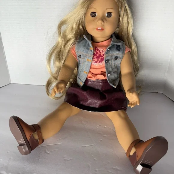 American Girl Doll with Blonde Hair and Colorful Outfit - Picture 7 of 11